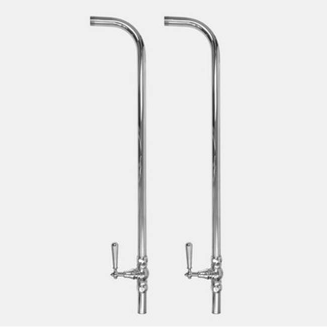 Sigma Risers & Shut-off Kit for Floor Mounting 32'' tall LOIRE SATIN NICKEL .69
