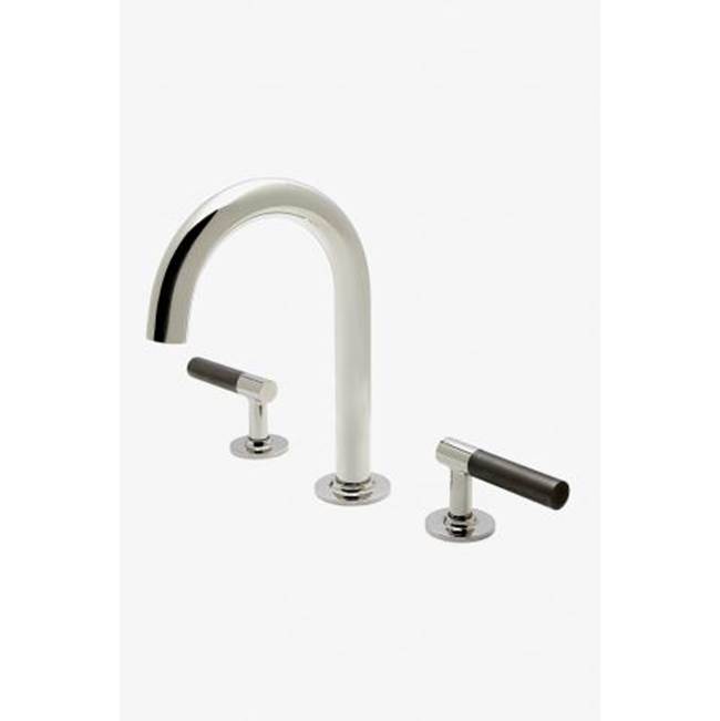 Waterworks COMMERCIAL ONLY Bond Tandem Series Gooseneck Lavatory Faucet with Two-Tone Lever Handles in Dark Brass/Dark Brass, 1.0gpm (3.8L/min)